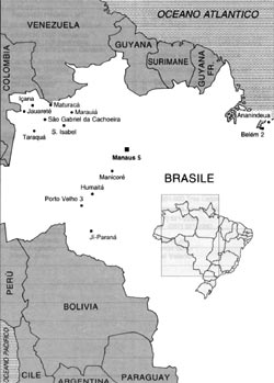 cartina del brasile