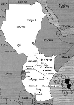 cartina del Kenya